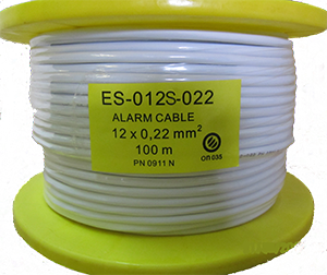 Eletec ES-012S-022 кабель слаботочный, 12х0.22мм, экран, 100м