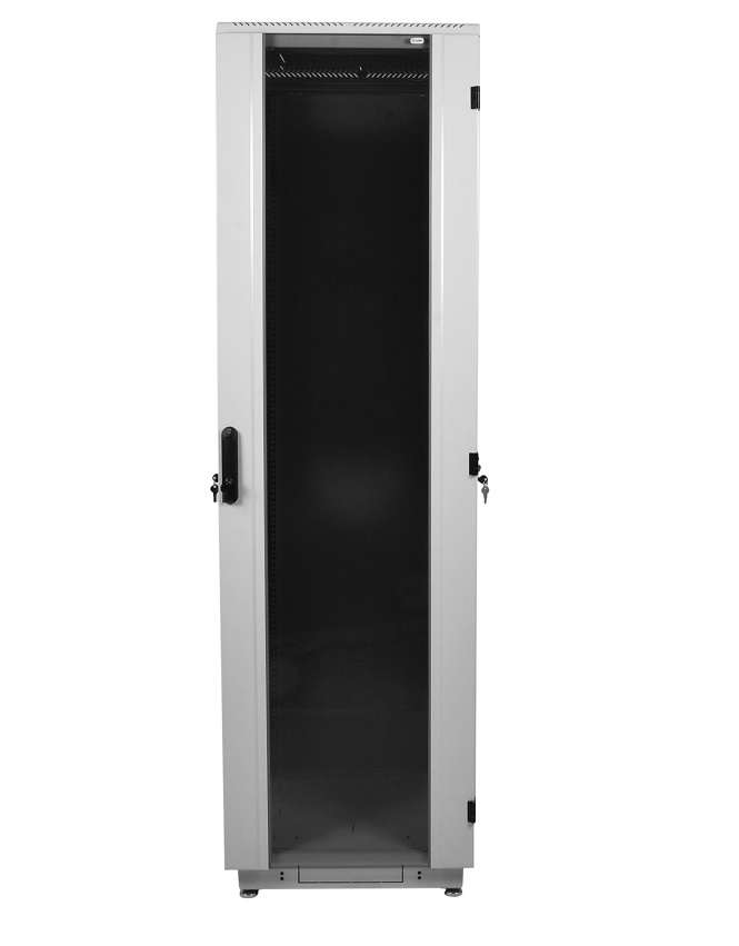 ЦМО ШТК-М-47.6.6-1ААА-9005 Шкаф телекоммуникационный напольный 47U (600х600) дверь стекло, черный