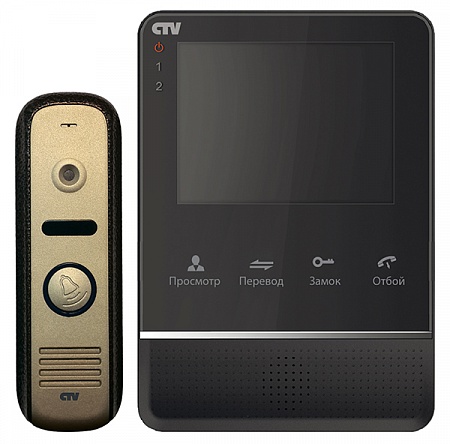 CTV DP2400MD (Black) Комплект цветного видеодомофона
