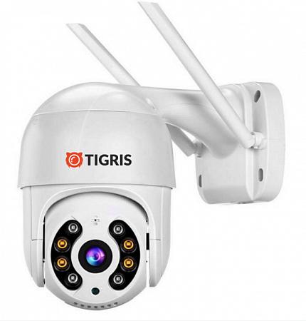 Tigris TGW-S40M (3.6) 4Mp Уличная купольная PTZ Wi-Fi IP-видеокамера с ИК-подсветкой до 25м