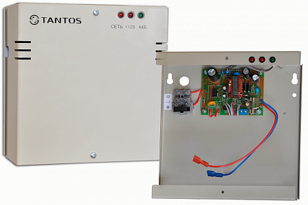 Tantos ББП-20 Pro Блок бесперебойного питания, 12В, 2A (ном), под АКБ 7А/ч, 165х165х80мм, металл